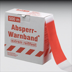 Absperrband, rot-weiss