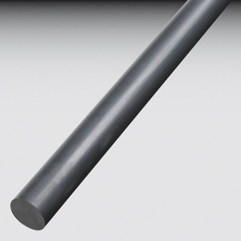 PVC-Rundstbe 1.000 mm  grau