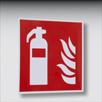 Folienschild Feuerlscher