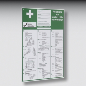 KS-Schild Anleitung zur ersten Hilfe 370x520 mm
