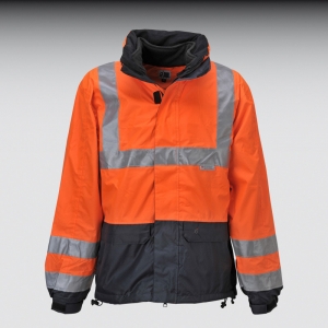 Warnschutzparka Gr. XXL  orange/marine