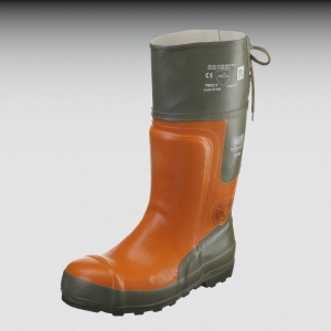 Sgeschutz-Stiefel Gr. 40, oliv/orange