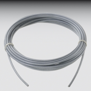 Stahlseil         2/3 mm 20 m       PVC-ummantelt