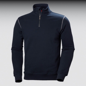 HH Oxford Sweatshirt Half Zip Gr. M marine