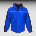 Funktions-Winterjacke Gr. XL  knigsbl./schw.