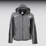 Softshell-Winterjacke Gr. M        grau/schwarz