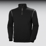 HH Oxford Sweatshirt Half Zip Gr. L schwarz